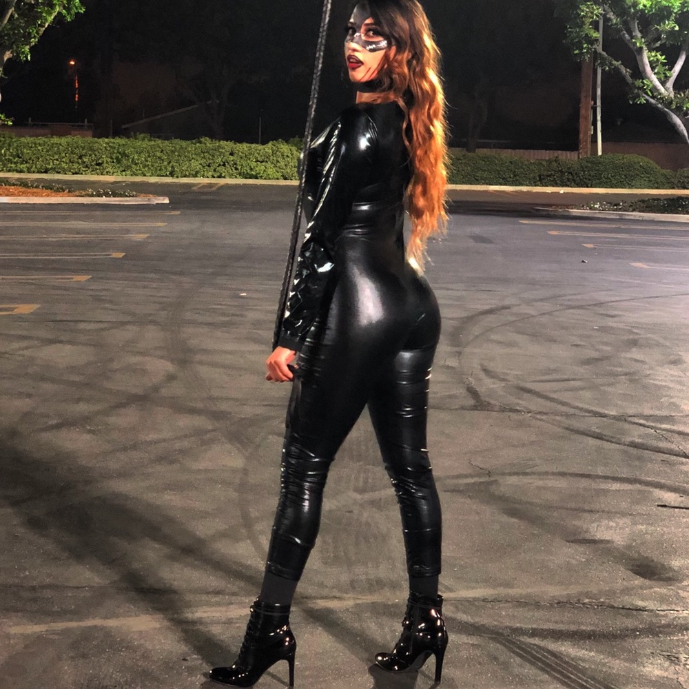 Black cat suit